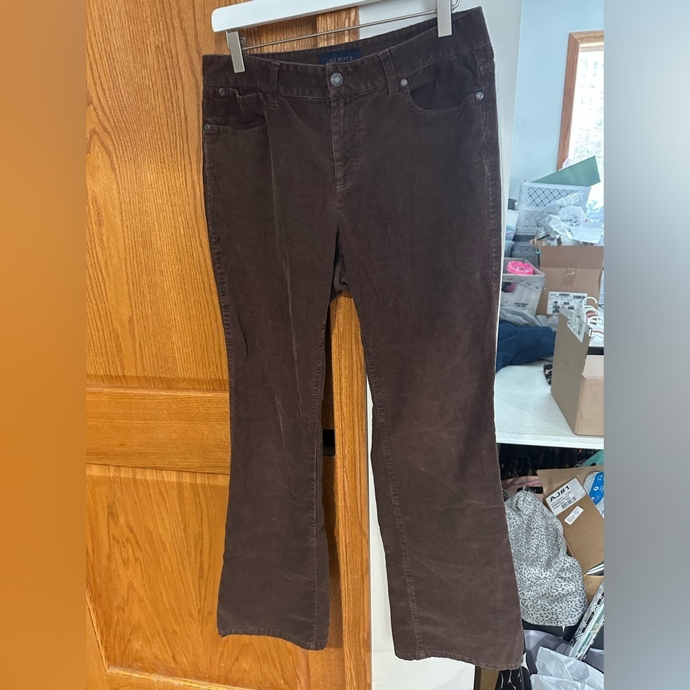 Talbots Chocolate Corduroy Trousers